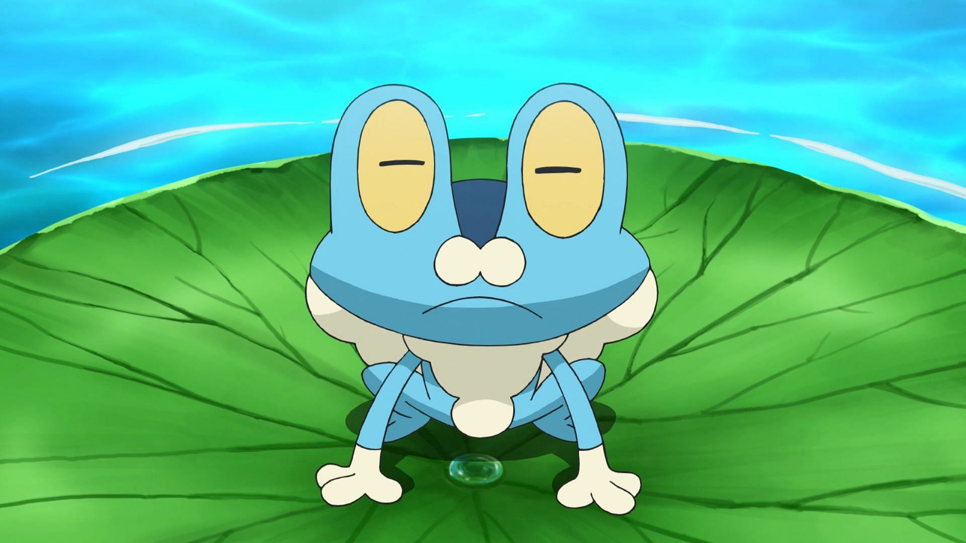 Froakie in the anime (Image via TPC)